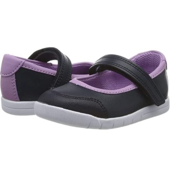 Clarks Kids Girls Emery Halo K T-Closed Ballet Flats Blue Navy/Navy Sz 5.5M NWOB - Picture 2 of 14